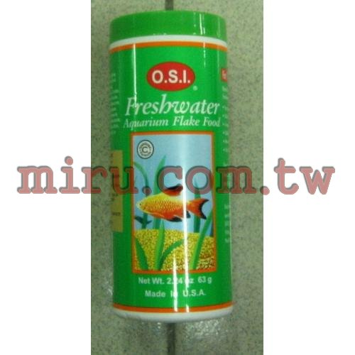 O.S.I 淡水魚專用薄片飼料63g