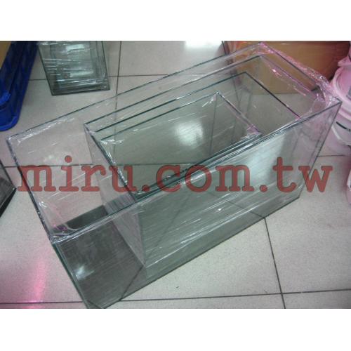 台灣製J&D高品質 4合一水晶缸(長45cm寬22cm高30cm)(各式魚缸可接受訂製)