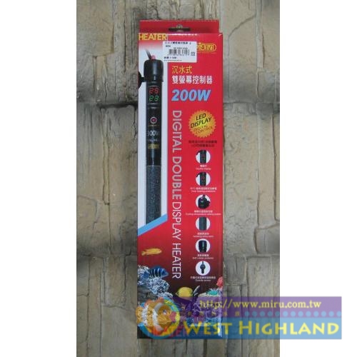 ISTA伊士達 沉水式雙螢幕控溫器200W