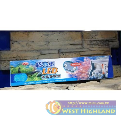 台灣Mr.Aqua水族先生LED省電節能燈(含可掀式腳架)==2尺(白光)