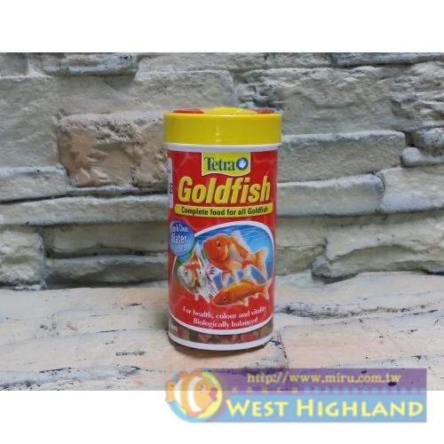 德國Tetra 新活性配方金魚薄片飼料250ml(新包裝)